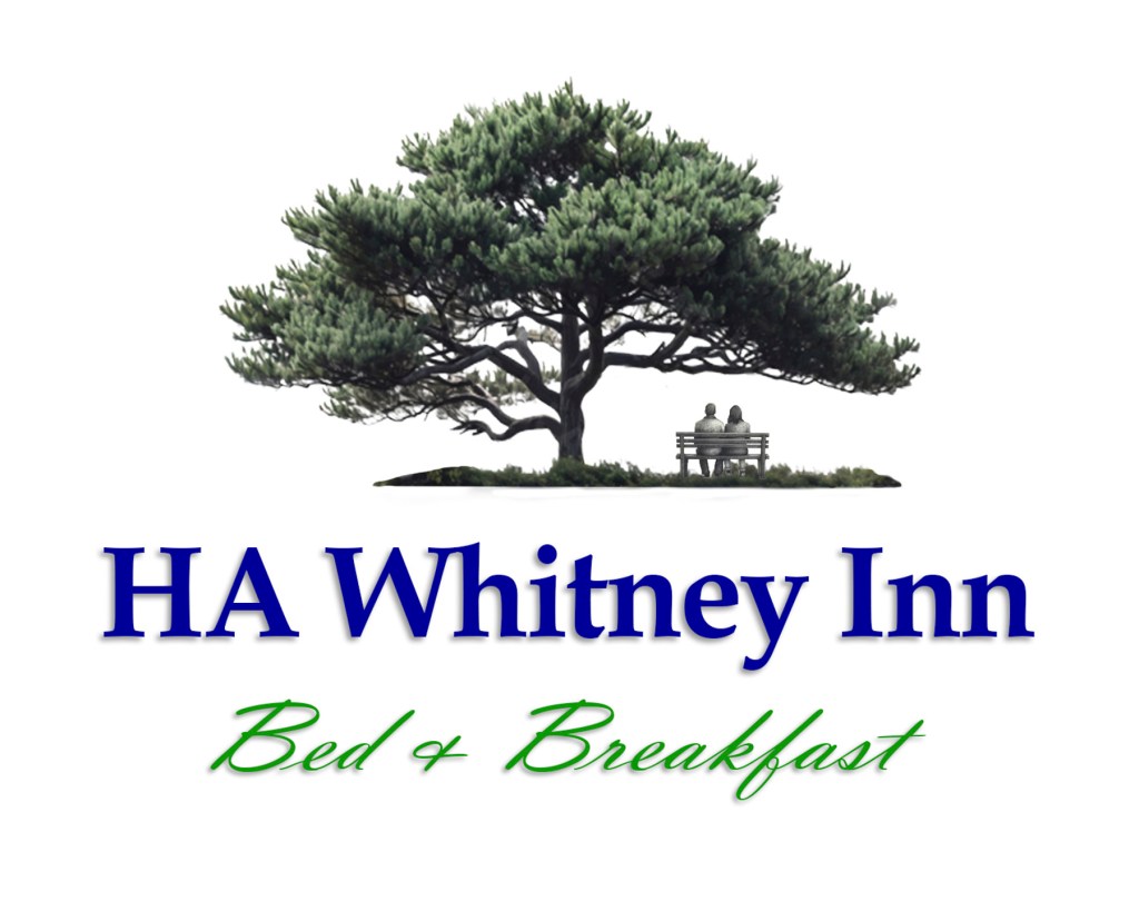 Logo of HA Whitney Inn, Comfy Cozy, Bed and Breakfast, Columbus, Wisconsin.